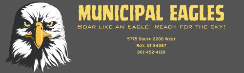 Municipal Eagles soar like an eagle: reach for the sky.  5775 S 2200 W 801-452-4120